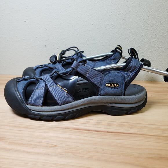 Keen Womens Size 9 Venice Hiking Sandals Blue Black Water Shoes Camping Gorpcore - Picture 9 of 13